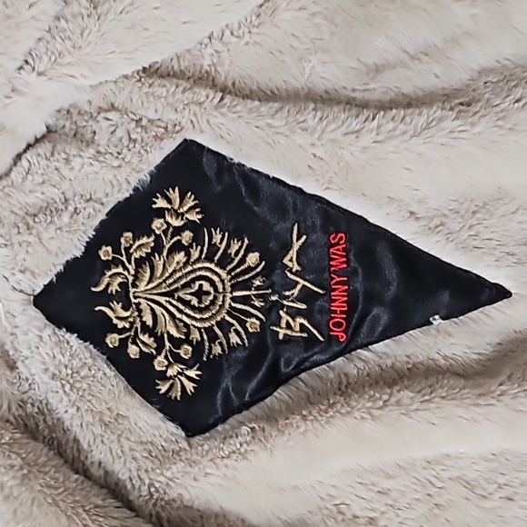 COPY - Johnny Was Gena Floral Embroidered Faux-Fur Coat Womens Medium - Picture 12 of 15